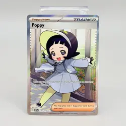 Pokemon TCG Trainer Poppy 220/197 Obsidian Flames Full Art Holo Card NM - Image 1