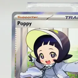 Pokemon TCG Trainer Poppy 220/197 Obsidian Flames Full Art Holo Card NM - Image 2