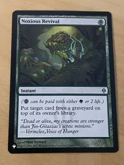 MTG Noxious Revival [The List] NM English - Image 1