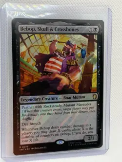 Bebop, Skull & Crossbones (Surge Foil) Commander: TMNT 0015 - Image 1