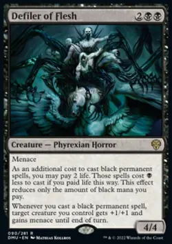 MTG Magic the Gathering Defiler of Flesh (90/447) Dominaria United NM - Image 1