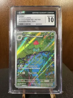 2023 Ivysaur 167/165 Art Rare English 151 Pokemon CGC Pristine 10 - Image 1