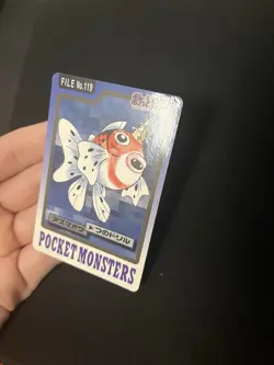Seadra File #119 PL Vintage Japanese Carddass 1997 Pokemon Pocket Monsters - Image 1