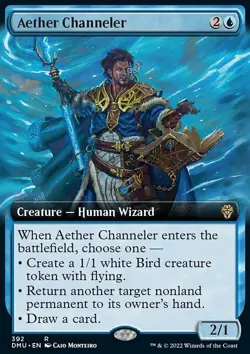 MTG Magic the Gathering Aether Channeler (392/447) Dominaria United NM - Image 1