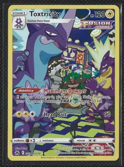 Pokemon Toxtricity Ultra Rare Holo Crown Zenith: Galarian Gallery GG09/GG70 NM - Image 1