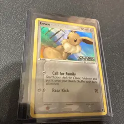 2005 Eevee Pokemon EX Delta Species Eevee Reverse Holo Foil Rare 69/113 - Image 1
