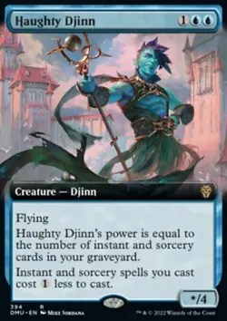 MTG Magic the Gathering Haughty Djinn (394/447) Dominaria United NM - Image 1