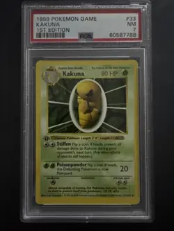 1999 Pokemon Game Kakuna 1st Edition NM 7 - Image 1