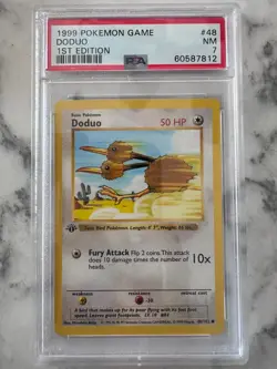 Pokemon TCG Doduo Base Set 48/102 Regular 1st Edition Common - Image 1