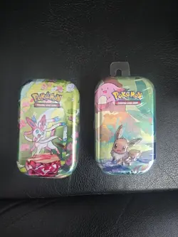 Pokemon Prismatic Evolution Sealed Sylveon Mini Tin / Eevee Kanto Friends (2019) - Image 1