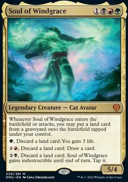 MTG Magic the Gathering Soul of Windgrace (220/447) Dominaria United NM - Image 1