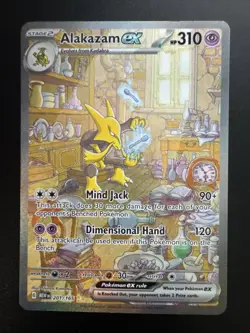 2023 Scarlet & Violet - 151 Alakazam ex #201 Special Illustration Rare Holo - Image 1