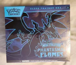 Pokemon TCG Mega Evolution Phantasmal Flames Elite Trainer Box Charizard English - Image 1