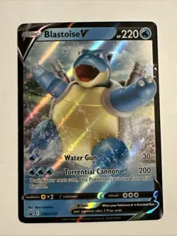 Pokemon TCG Pokemon Blastoise V Blastoise Promo Holo SWSH101 Near Mint NM - Image 1