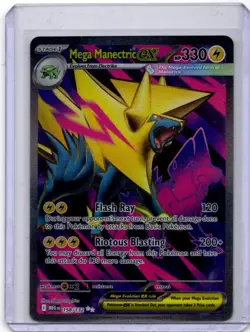 Pokemon Mega Manectric ex 158/132 Ultra Rare Mega Evolution NM - Image 1