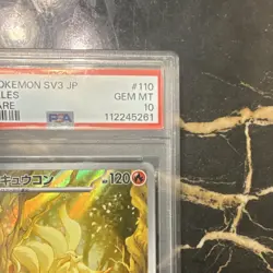 Pokemon TCG Ninetales Art Rare Holo SV3 Japanese PSA 10 110/108 - Image 2