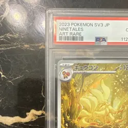 Pokemon TCG Ninetales Art Rare Holo SV3 Japanese PSA 10 110/108 - Image 3