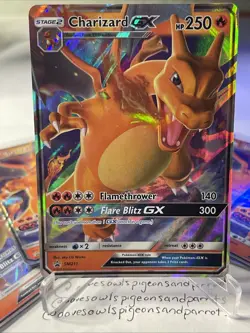 Pokemon TCG Charizard GX SM211 Hidden Fates Tin LP/NM - Image 1
