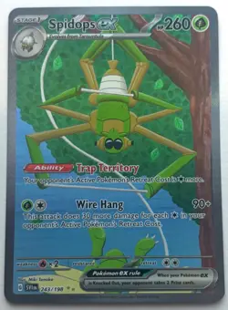 Pokemon Scarlet and Violet Base Set, Spidops EX, 243/198 - Image 1