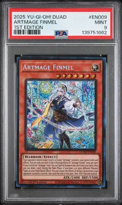 Artmage Finmel EN009 1st Edition Duad-duelist's Advance Yugioh PSA 9 - Image 1