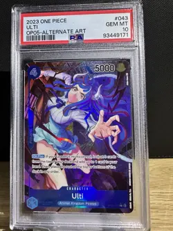 One Piece Awakening of the New Era - Ulti SR Alternate Alt Art #OP05-043 PSA 10 - Image 1