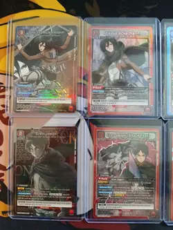 Union Arena Attack On Titan Card Lot. Star Cards And SR Cards (13 Cards) Lot 5 - Image 2