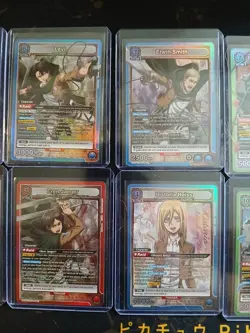 Union Arena Attack On Titan Card Lot. Star Cards And SR Cards (13 Cards) Lot 5 - Image 3
