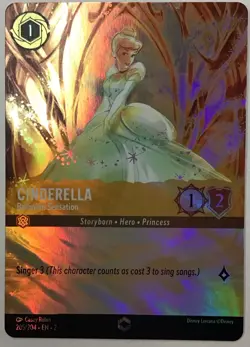 Lorcana Cinderella - Ballroom Sensation (Alternate Art) NM Holofoil ENCHANTED - Image 1