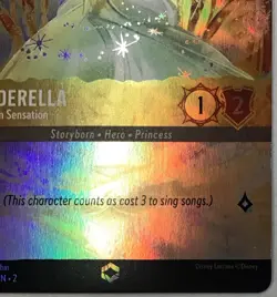 Lorcana Cinderella - Ballroom Sensation (Alternate Art) NM Holofoil ENCHANTED - Image 3