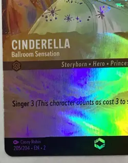 Lorcana Cinderella - Ballroom Sensation (Alternate Art) NM Holofoil ENCHANTED - Image 4