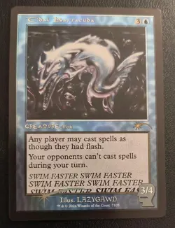 2026 MTG Secret Lair Foil Tidal Barracuda Brain Dead Bonus Card - Image 1