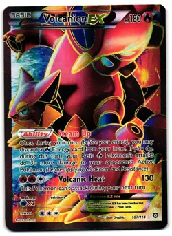 Volcanion EX 107/114 - Steam Siege Rare Ultra Pokemon TCG - LP Card - Image 1