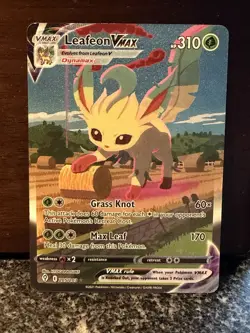 Pokemon TCG Evolving Skies Leafeon VMAX Alternate Art Secret Rare Card 205/203 - Image 3