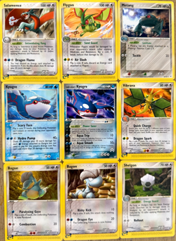 Pokemon EX Era Card Lot Salamence Kyogre + Ruby Sapphire Poster 2003-2005 - Image 4