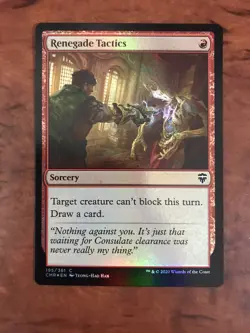 Renegade Tactics Foil MTG Magic the Gathering Card NM Near Mint Commander CMR - Image 1