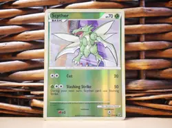 Pokemon SCYTHER 65/90 REVERSE HOLO | LP Light Play | HS Undaunted | 2010 - Image 1