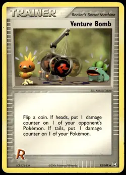 Venture Bomb 93/109 Team Rocket Returns Pokemon - Image 1