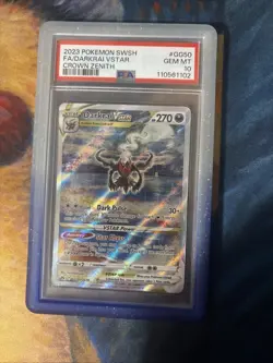 Darkrai VSTAR - Crown Zenith GG50 - PSA 10 GEM MINT - Pokemon TCG - Image 1