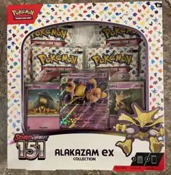 Pokemon TCG, Scarlet & Violet 151 Alakazam EX Collection Box Factory Sealed - Image 1