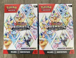 2x Pokemon Scarlet & Violet Prismatic Evolutions Booster Bundle New and Sealed - Image 1