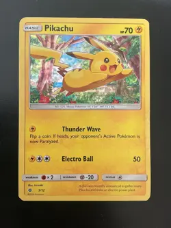 Pokemon TCG Pikachu - 5/12 McDonald's Promos 2017 005/012 2017 - Image 1