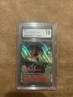 Disney's Lorcana - Scar Heartless Hunter Championship Enchanted Promo CGC 10 - Image 1