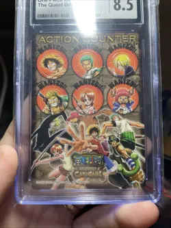 Vintage One Piece TCG ACTION COUNTER! 2005 CCG Non Holo CARD, CGC 9, NM Wanted - Image 5
