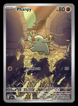 Phanpy 205/191 Illustration Rare Surging Sparks Pokemon Card - Image 1