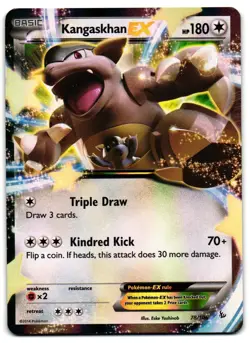 Kangaskhan EX 78/106 - Flashfire Rare EX Pokemon TCG Holo - LP Card - Image 1