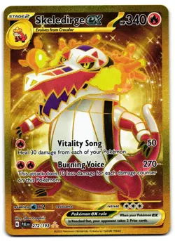 Skeledirge ex 272/193 - Paldea Evolved Hyper Rare Pokemon TCG - M/LP Card - Image 1