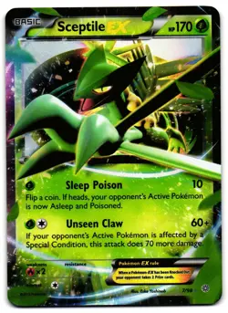 Sceptile EX 7/98 - Ancient Origins Rare EX Pokemon TCG Holo - M/LP Card - Image 1