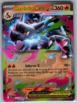 Mega Charizard X ex 013/094 ME02: Phantasmal Flames - Pokemon Card - NM - Image 1