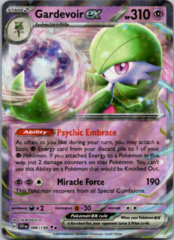 Gardevoir Ex - 086/198 - Pokemon Scarlet Violet Base Ultra Rare Card NM - Image 1