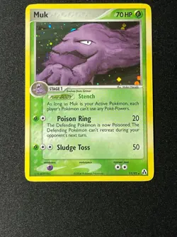 Pokemon Ex Legend Maker Muk Holo Rare 11/92 - Near Mint Condition Card English - Image 1